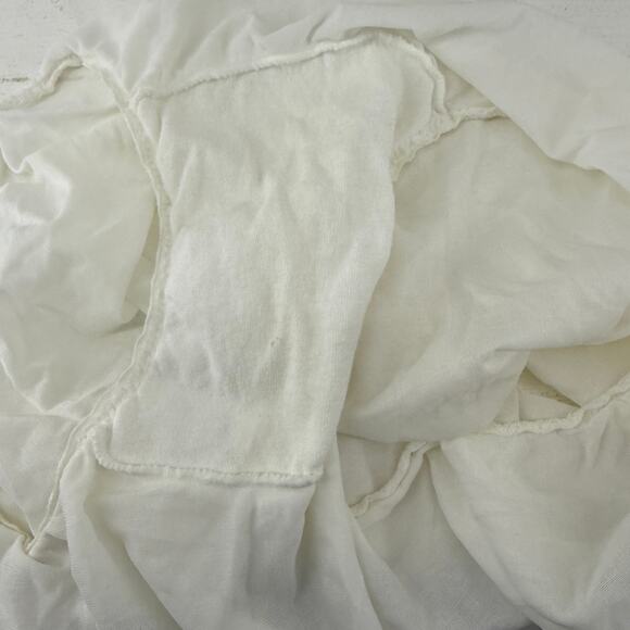 Vintage Leggs White Nylon Granny Panty Lace Waist Womens Size 7 - Picture 3 of 4